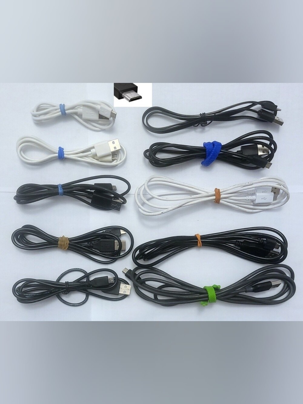 One USB Type A to Micro-B Cellphone Camera Charger Cable Samsung